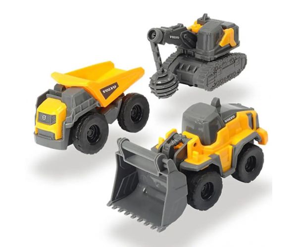 Volvo vehicule de construcții set 3 bucăți două variante - Dickie Toys