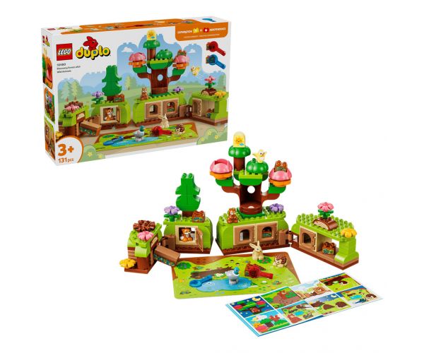 LEGO® DUPLO®: Pădure aventuroasă cu animale sălbatice (10480)
