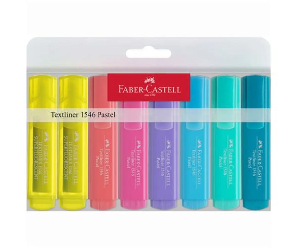 Faber-Castell: culoarea pastel 8 bucăţi textliner