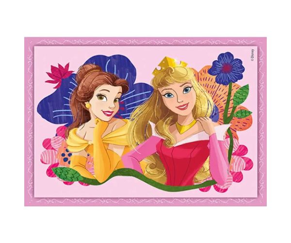 Puzzle cu prințese Disney 4 în 1 - Clementoni