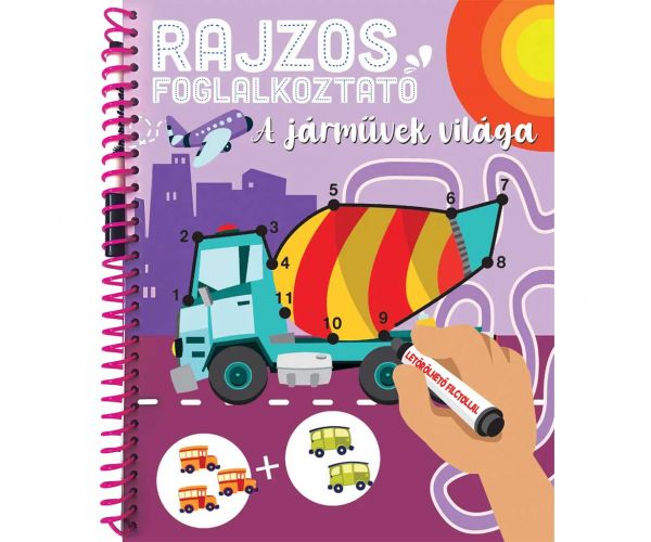 Caiet de activități colorat - Lumea vehiculelor