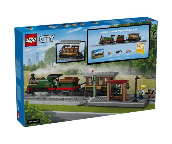 LEGO® City: Nostalgie locomotivă cu aburi (60511)