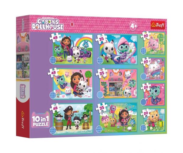 Gabi casa de păpuși 10în1 set puzzle - Trefl
