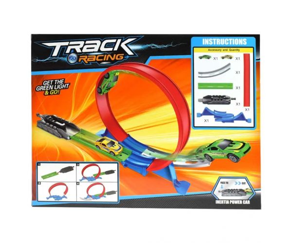 Track Racing pistă de curse cu super buclă de 360° cu 2 mașini mici
