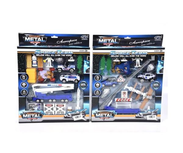 Set de joacă Space cu vehicule și meteor două variante
