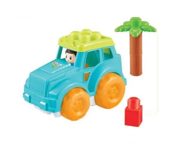 Blocks Maxi: Jeep jucărie creativă set 10 bucăți