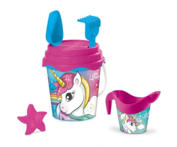 Unicorn grafică set creativ pentru nisip cu cană de apă