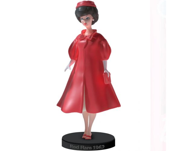 Barbie Red Flare 1962 figură de colecție 15cm