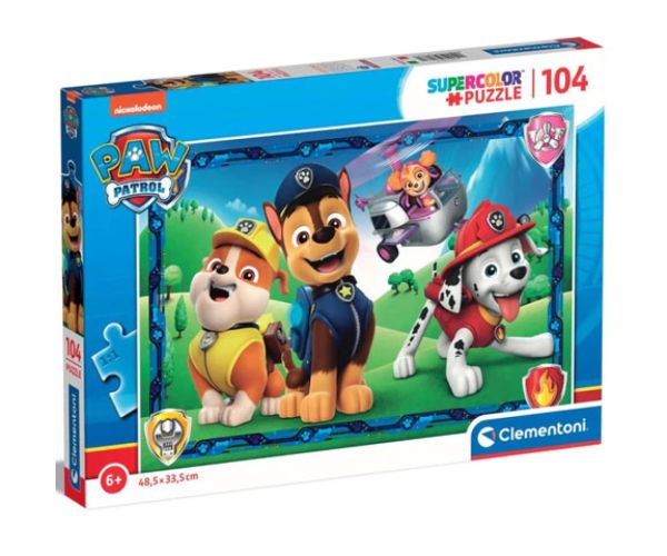 Paw Patrol Supercolor puzzle 104 bucăți - Clementoni