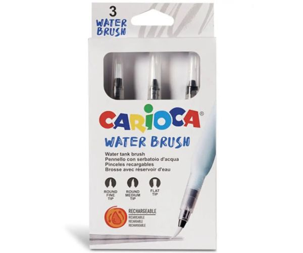 Water Brush set pensulă 3 bucăți - Carioca