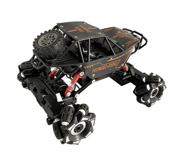 Telecomandă RC Cross Country Jeep cu suspensie cu arc și efecte de lumină 21 cm 2,4 GHz
