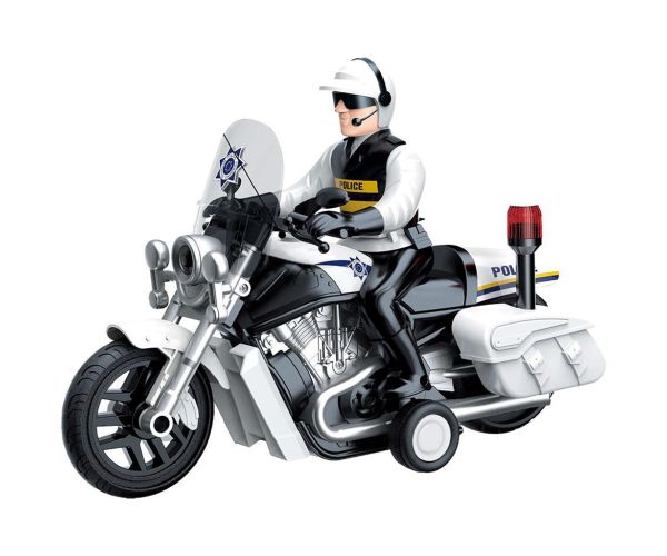 Luna: Light Striker motocicletă de poliție cu figurina de polițist, cu lumină și sunet 1/10