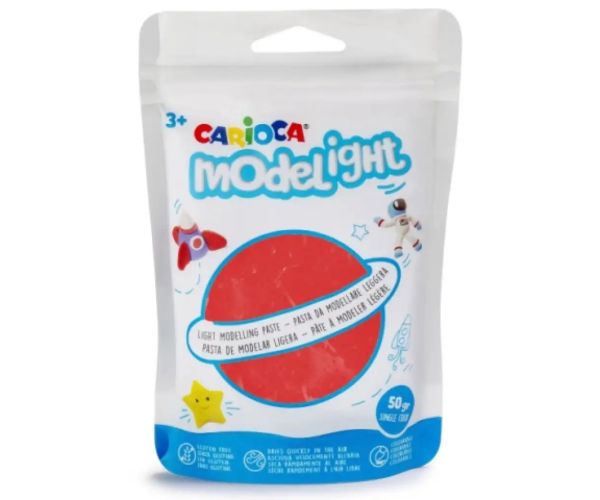 Modelight 50g plastilină roșie - Carioca