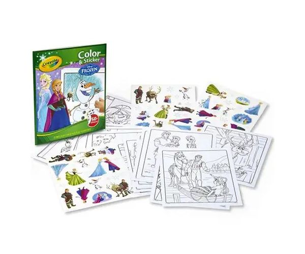 Crayola: Frozen 2 caiet pentru colorat și pentru abțibild