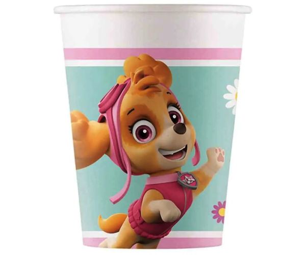 Set de 8 pahare de hârtie Paw Patrol 200ml