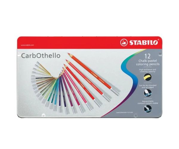 Stabilo: CarbOthello 12 bucăți set creioane colorate în cutie metal