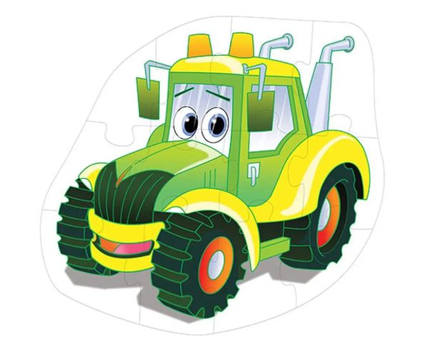 Tractor uriaș puzzle de podea 12 bucăți