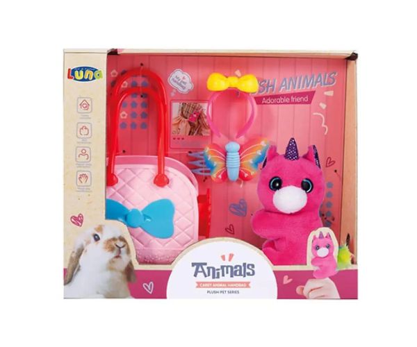 Set de animale cu geantă și alte accesorii mai multe variante