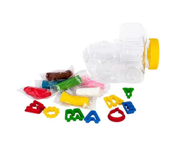 Play-Dough: Heroes tren set plasilină 8x15g