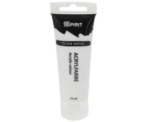 Spirit: vopsea acrilică culoarea albă 75ml