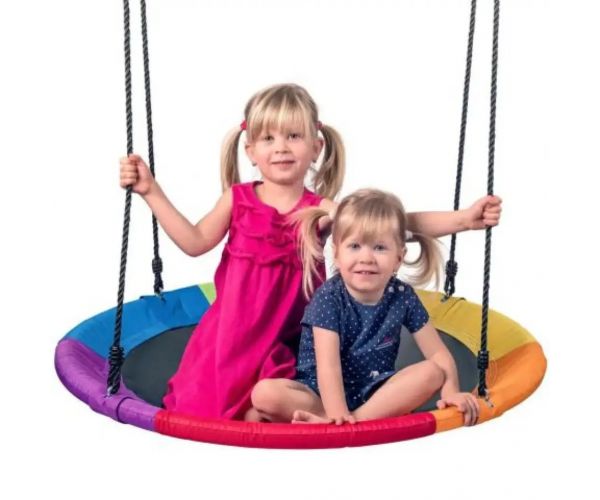 Leagăn de cuib 100 cm culoarea curcubeu