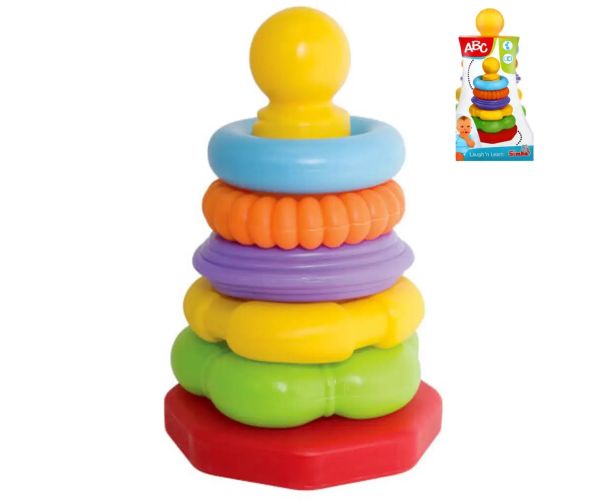 ABC piramidă inel colorată 25cm - Simba Toys