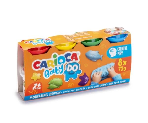 Baby Do 8 bucăți set plastilină colorată - Carioca