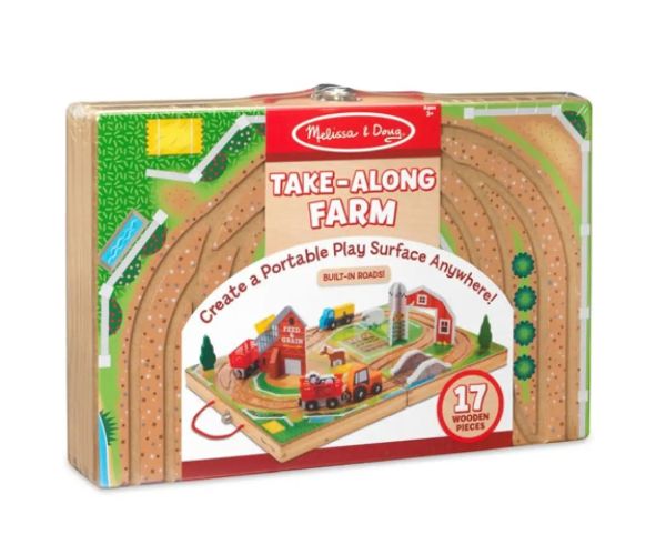 Du cu tine set de joacă fermă lemn - Melissa & Doug