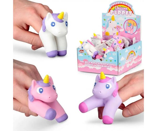 Păpușă deget unicorn în mai multe variante 1 buc.