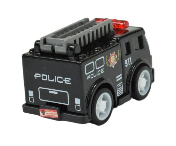 Alloy Car: Mașină de poliție în diverse versiuni 5cm