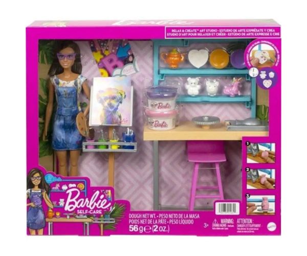 Barbie: Studio de reîncărcare set de joacă cu păpușă - Mattel