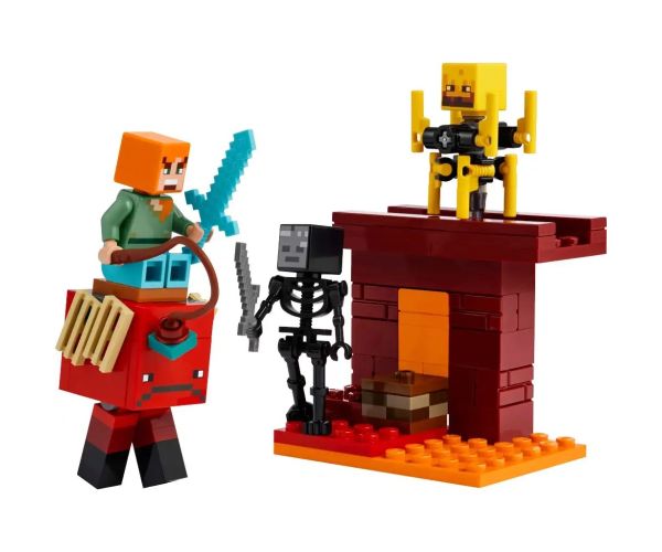 LEGO® Minecraft: Bătălia la lacul de lavă subteran (3299)