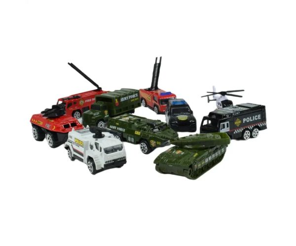 Die-Cast: Set mașină de poliție în două versiuni