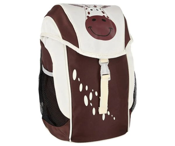 Spirit: Văcuță maro-alb culoare rucsac anatomic pentru grădiniță 21x15x34cm