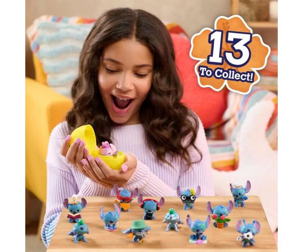 Figurină mini surpriză Disney+Stitch în capsulă în formă de ananas, seria 4, 1 buc.