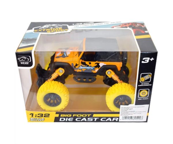Off-Road mașină jeep galben 1/32
