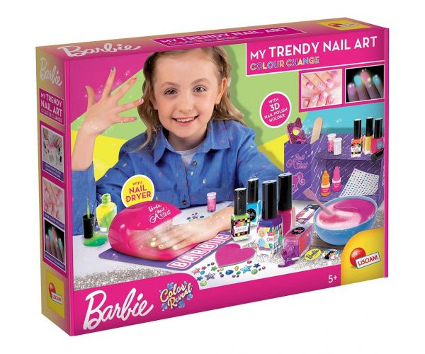 Barbie Studio de unghii magic cu schimbare de culoare - Lisciani