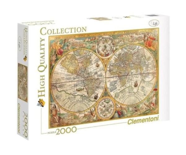 Clementoni: Hartă Antică 2000 bucăți puzzle - High Quality Collection