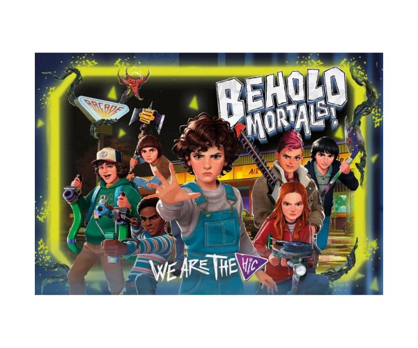 Stranger Things Luptă împotriva monștrilor puzzle de 180 de piese cu autocolant – Clementoni