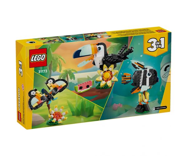 LEGO® Creator: Animale sălbatice: Tucan tropical (31173)