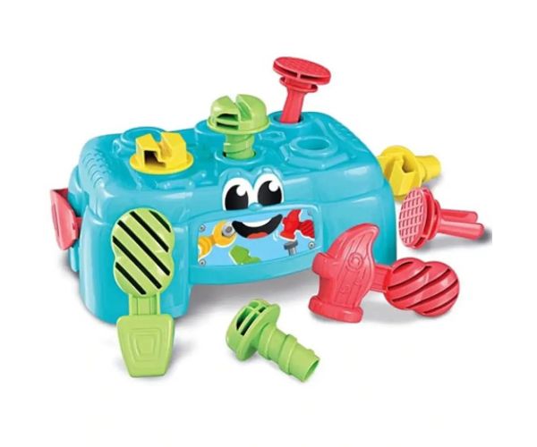 2 in 1 Bancă de lucru și cutie de scule cu unelte - Clementoni baby