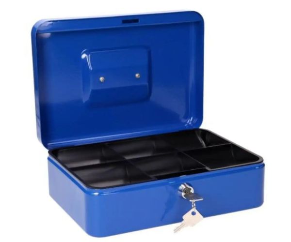 Spirit: casetă bani dimensiune mică culoarea albastră - CB320