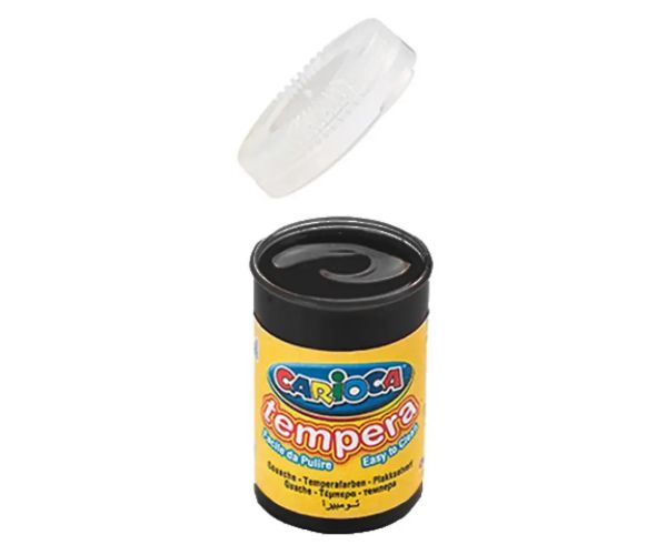 Tempera culoarea neagră în tub 6x35g - Carioca
