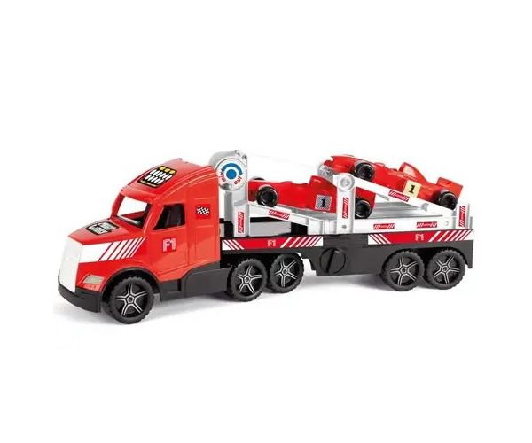 Magic Truck: Formula 1 vehicule transport camion cu lămpi fosforescente 81cm - Wader
