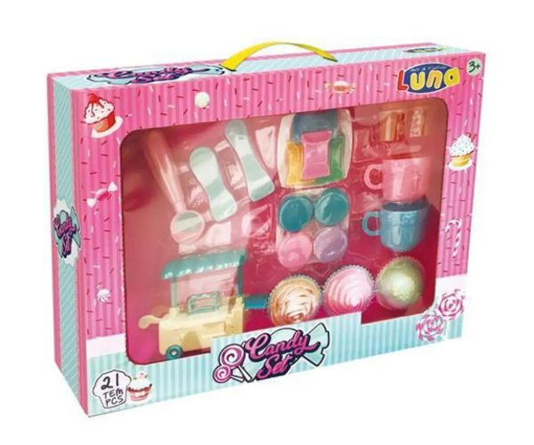 Luna: Muffin set prăjituri cu alte accesorii set 21 bucăți