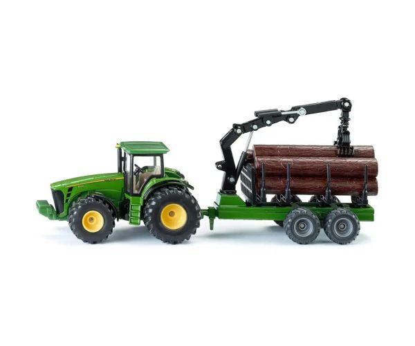 SIKU tractor de transport de bușteni John Deere 1/50