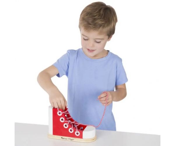 Wooden Lacing Shoe jucărie lemn - Melissa & Doug