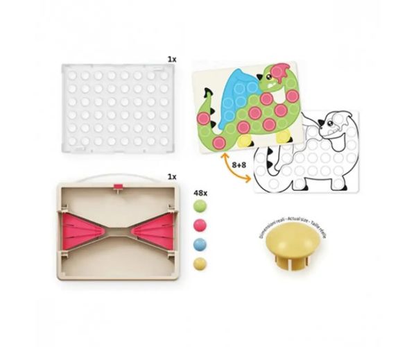 Quercetti: Play Eco Fantacolor junior set biluțe 58 bucăți