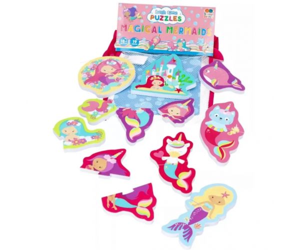 Buddy & Barney Jucărie de baie puzzle - Sirene magice