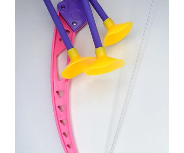 Set arc roz cu sageti și ventuza 54cm